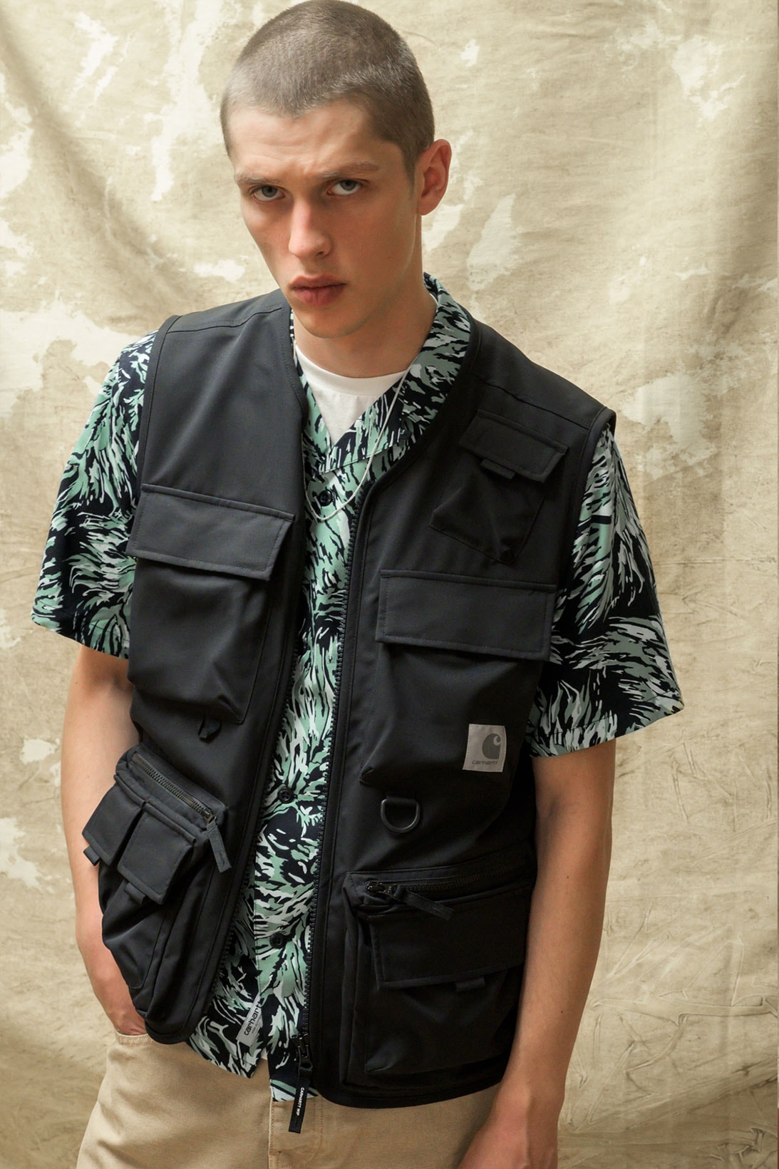 carhartt wip spring summer 2021 ss21 collection lookbook pattern short sleeve shirt utility vest
