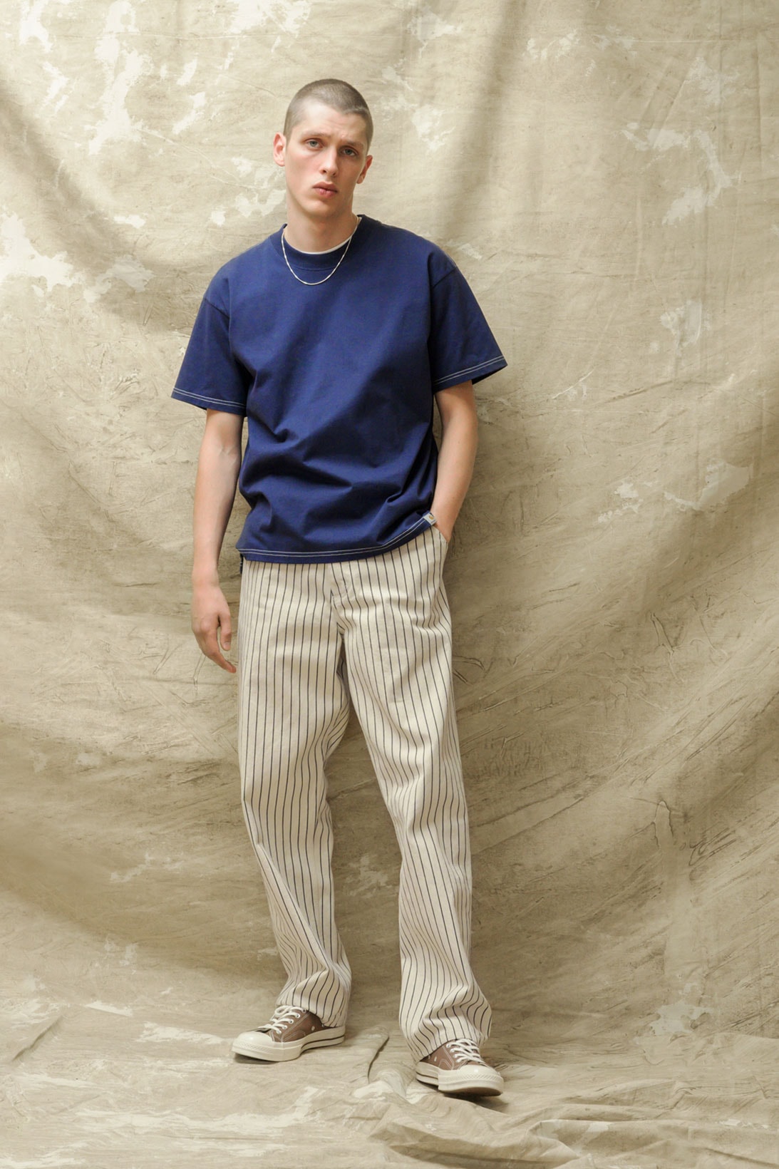 carhartt wip spring summer 2021 ss21 collection lookbook t-shirt striped trousers