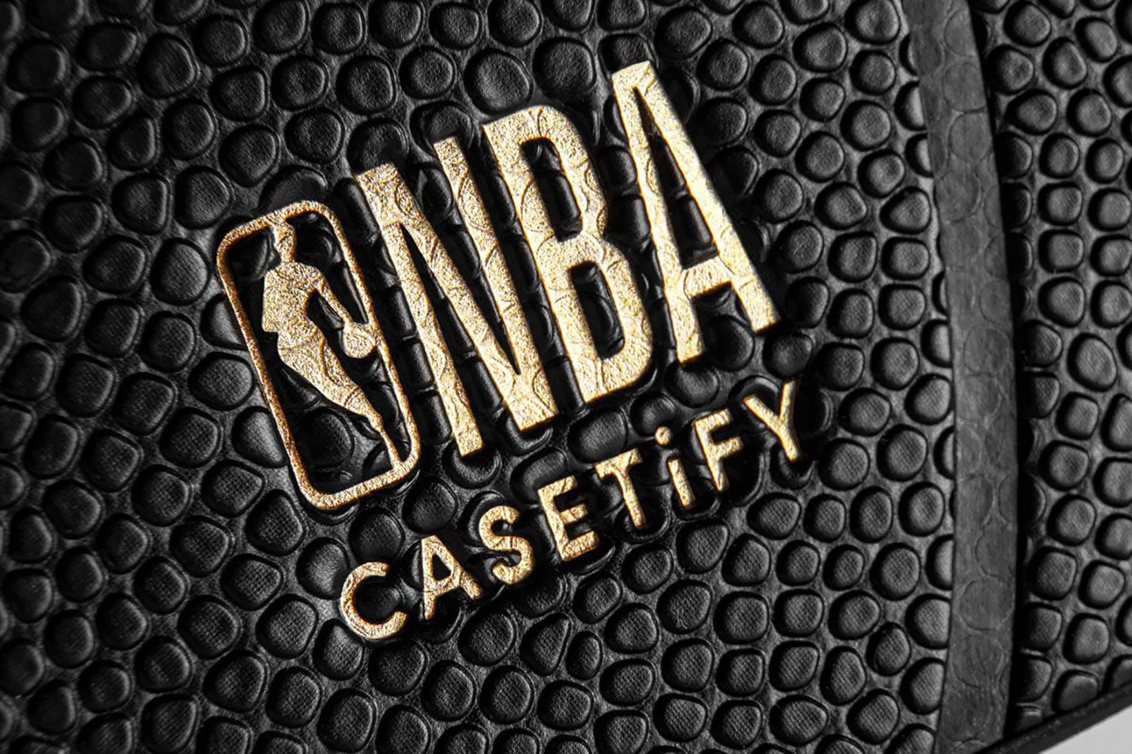 casetify nba national basketball association collaboration black pebble leather