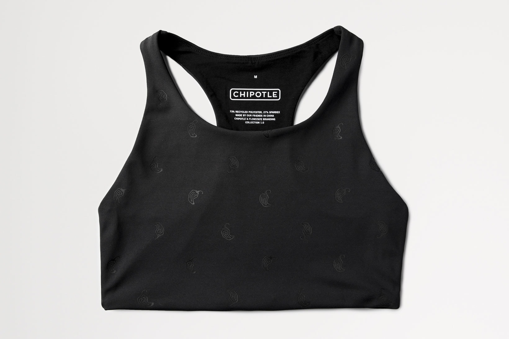 chipotle activewear fitness sustainable sports bra