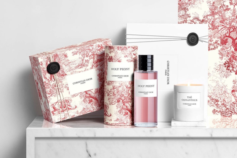 christian dior beauty perfumes fragrances toile de jouy limited edition holy peony red pink the osmanthus candle
