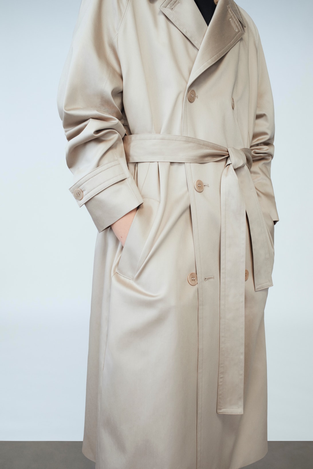 cos spring menswear summer collection lookbook beige trench coat outerwear