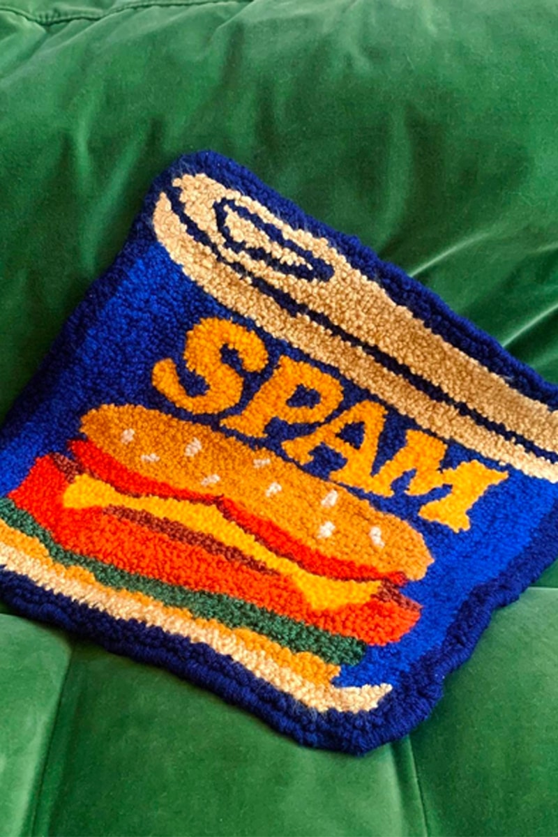 cynthia chen asian snack inspired rugs home decor spam can