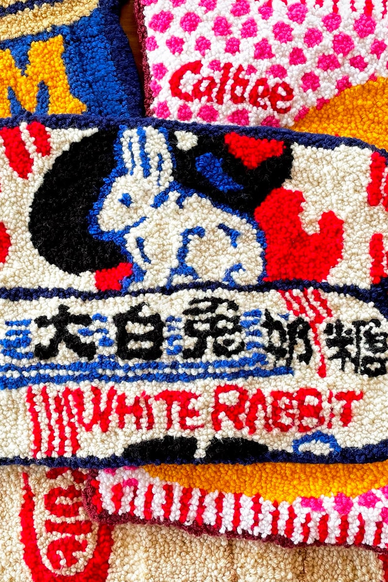 cynthia chen asian snack inspired rugs home decor white rabbit candy