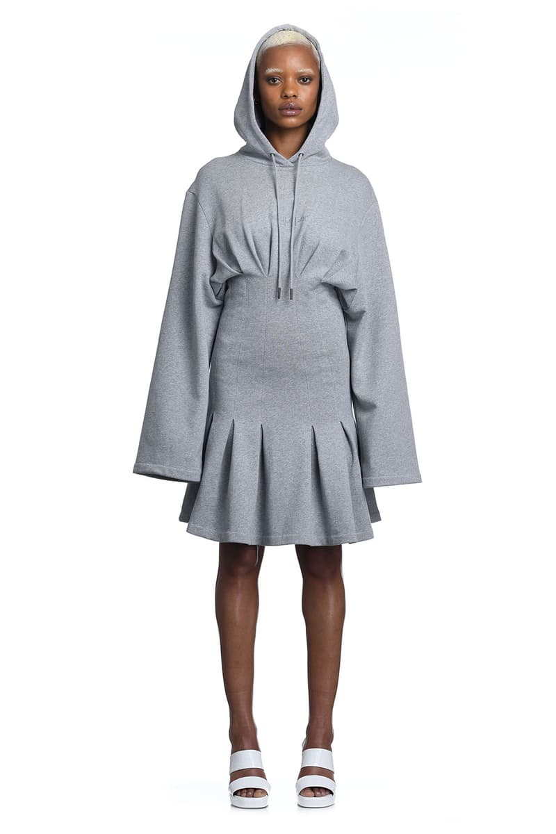 daily paper spring summer ss21 collection lookbook gray hoodie pleated skirt