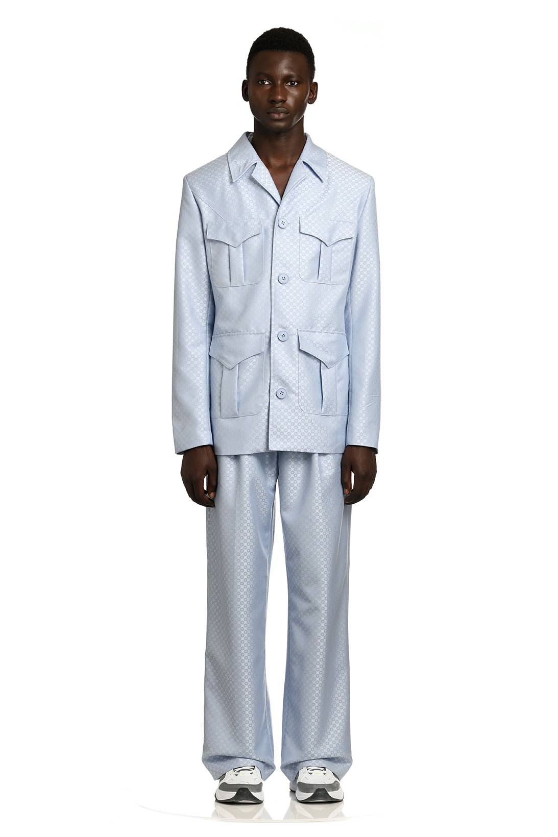 daily paper spring summer ss21 collection lookbook logo monogram suit