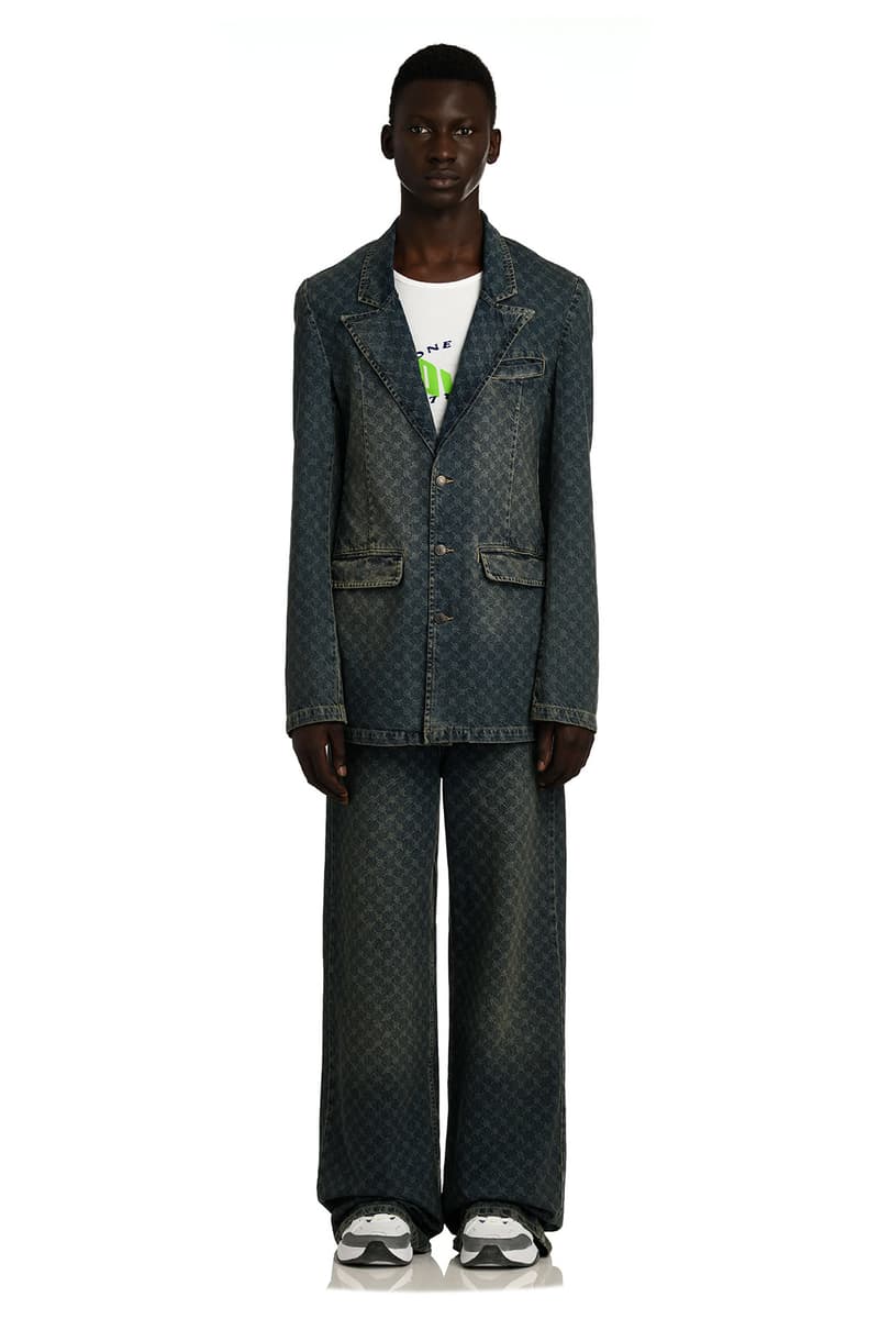 daily paper spring summer ss21 collection lookbook monogram denim suit