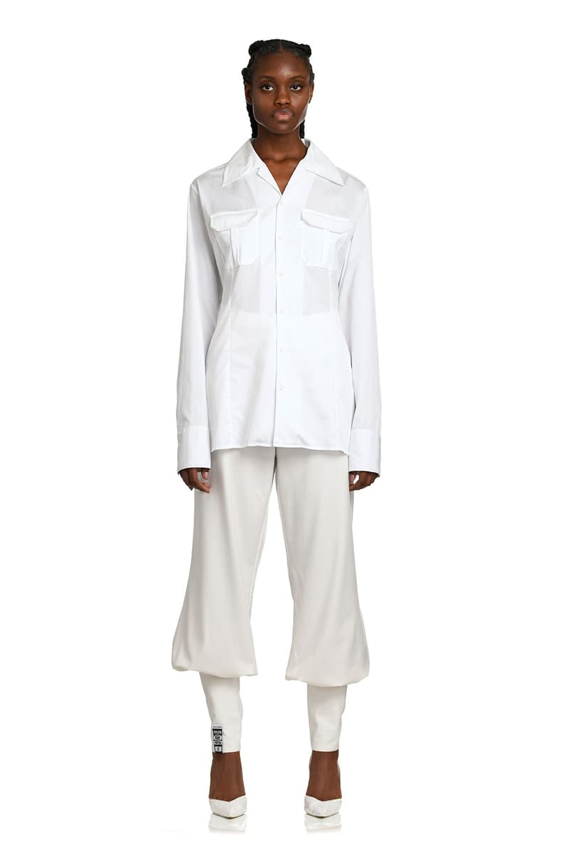 daily paper spring summer ss21 collection lookbook white shirt trousers Marant pants