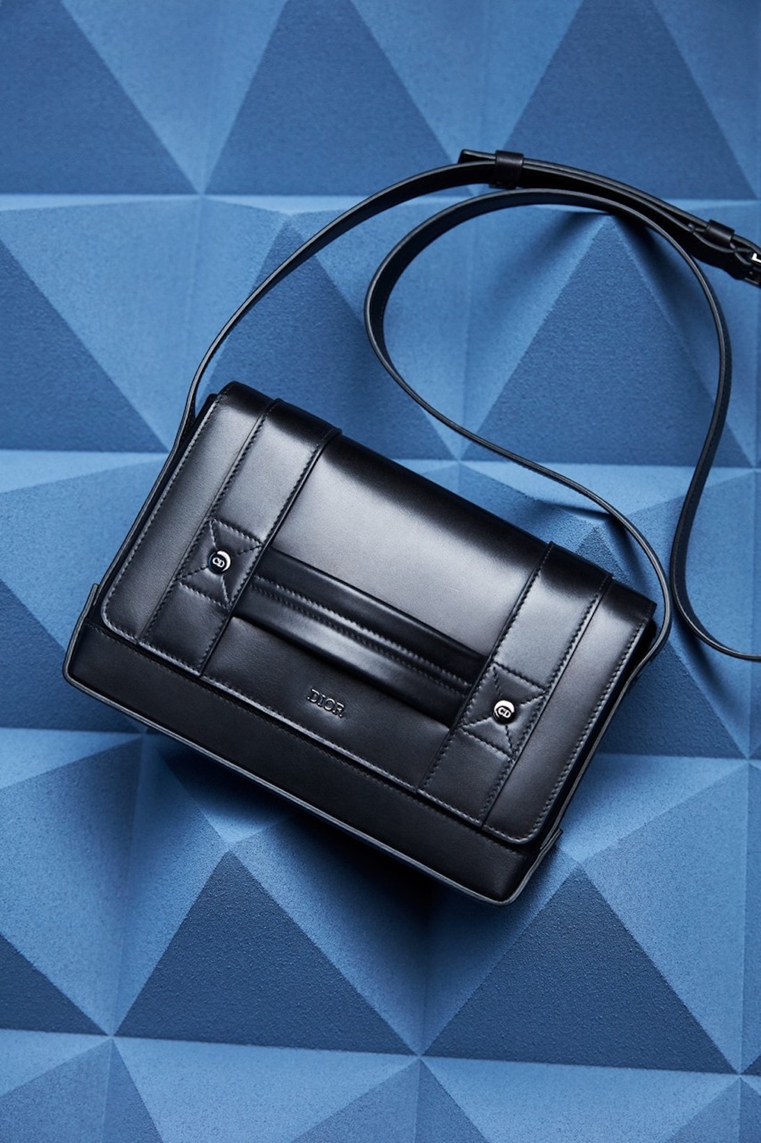 dior fall winter collection designer bag black strap accessories