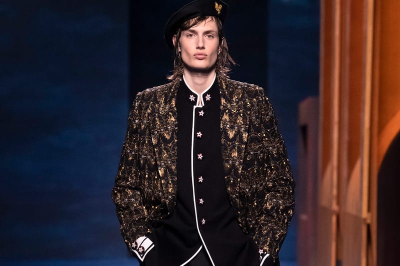 Elegant Illustrated Uniforms Dominate Dior Men's FW21 Collection