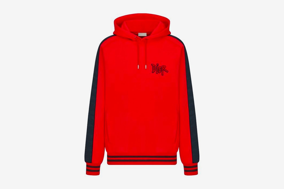 dior shawn stussy chinese lunar new year ox capsule collection hoodie sweatshirt red
