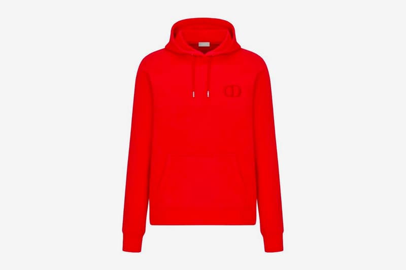 dior shawn stussy chinese lunar new year ox capsule collection hoodie red