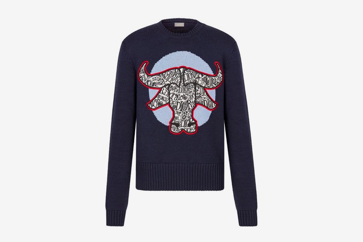 dior shawn stussy chinese lunar new year ox capsule collection knitwear sweater