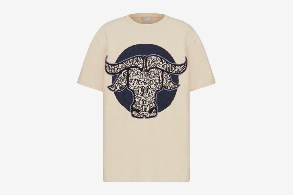 dior shawn stussy chinese lunar new year ox capsule collection t-shirt tee white