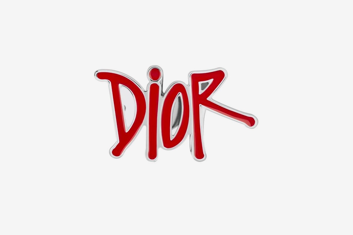 dior shawn stussy chinese lunar new year ox capsule collection belt buckle red logo