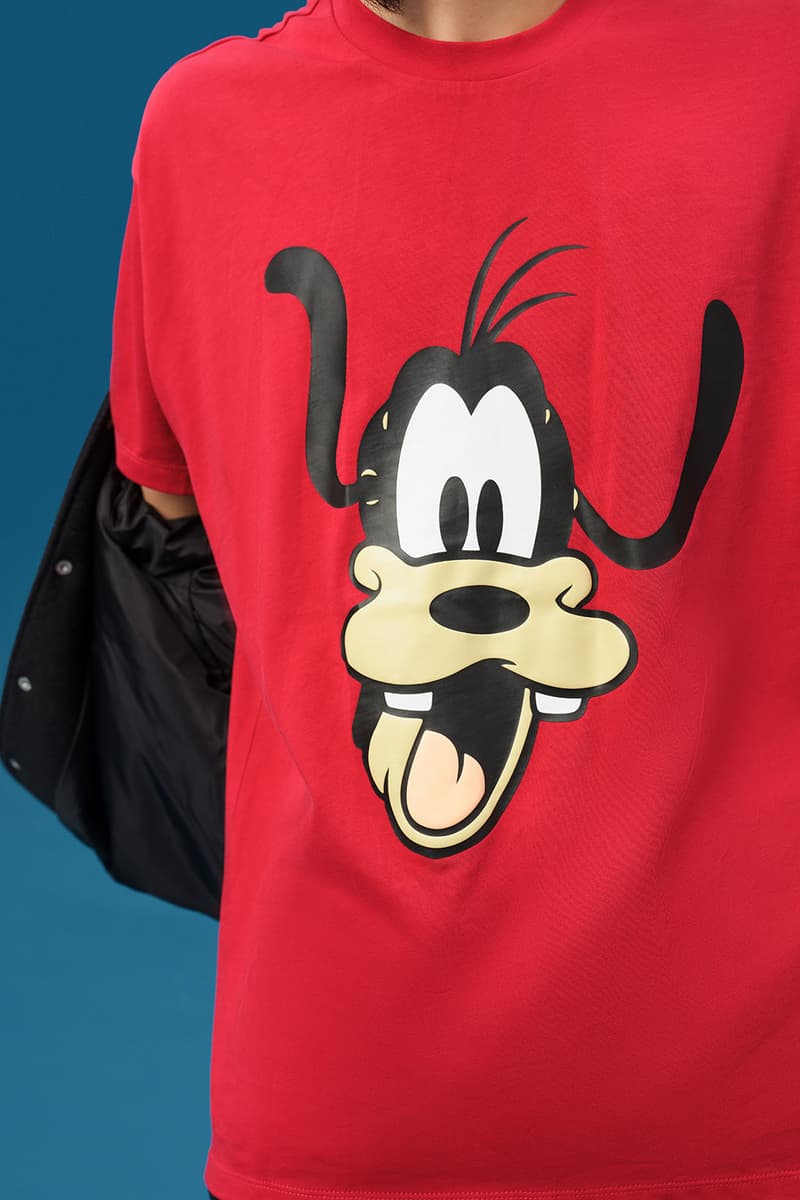 disney levis mickey and friends collaboation denim jeans red goofy shirt
