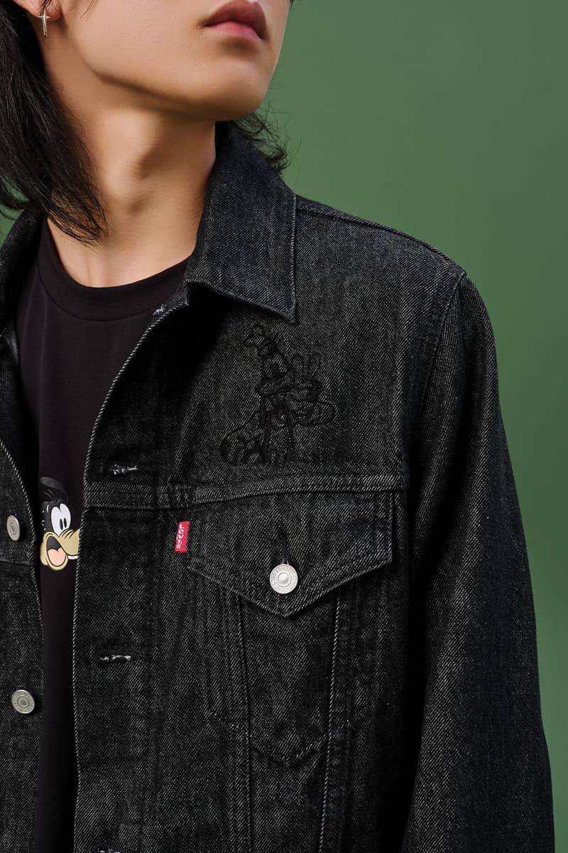 disney levis mickey and friends collaboation denim jeans trucker jacket