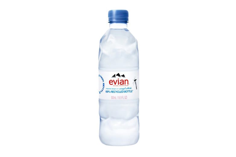 Virgil Abloh Designs evian's New Fully Recycled Bottle