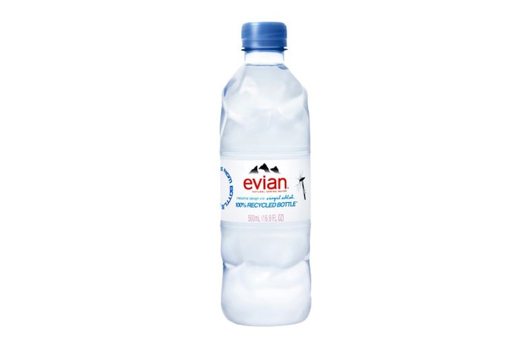 Virgil Abloh Designs evian's New Fully Recycled Bottle