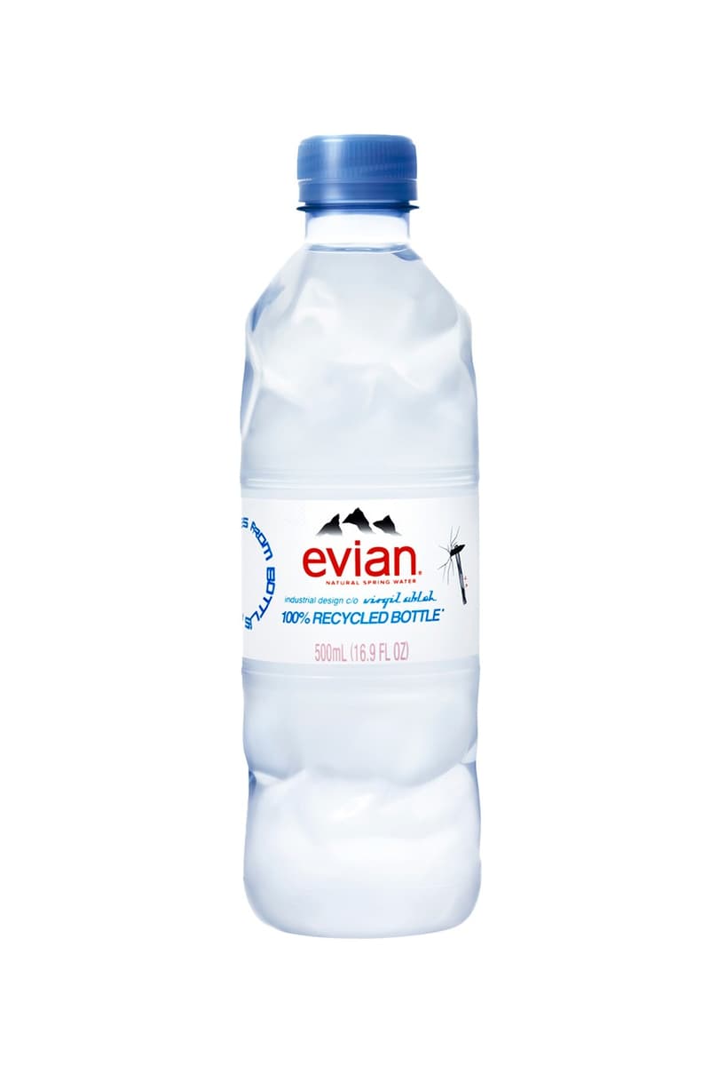 Virgil Abloh Debuts Recyclable Evian Water Bottle Hypebae