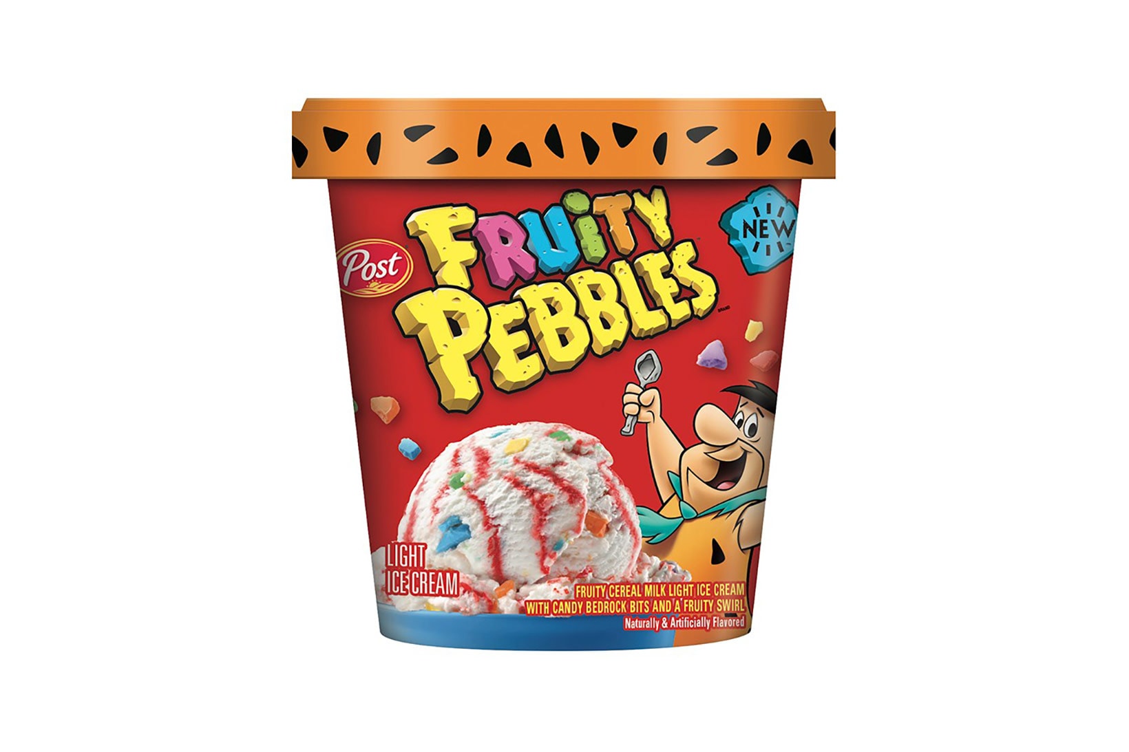 fruity pebbles cereal ice cream dessert post foods flintstones