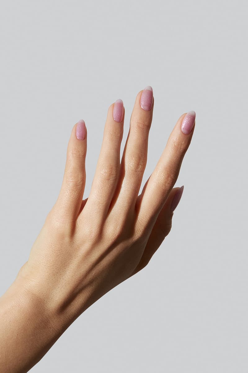 gelcare y2k manicure gel nail polish capsule collection 2000s nostalgia euphora purple glitter
