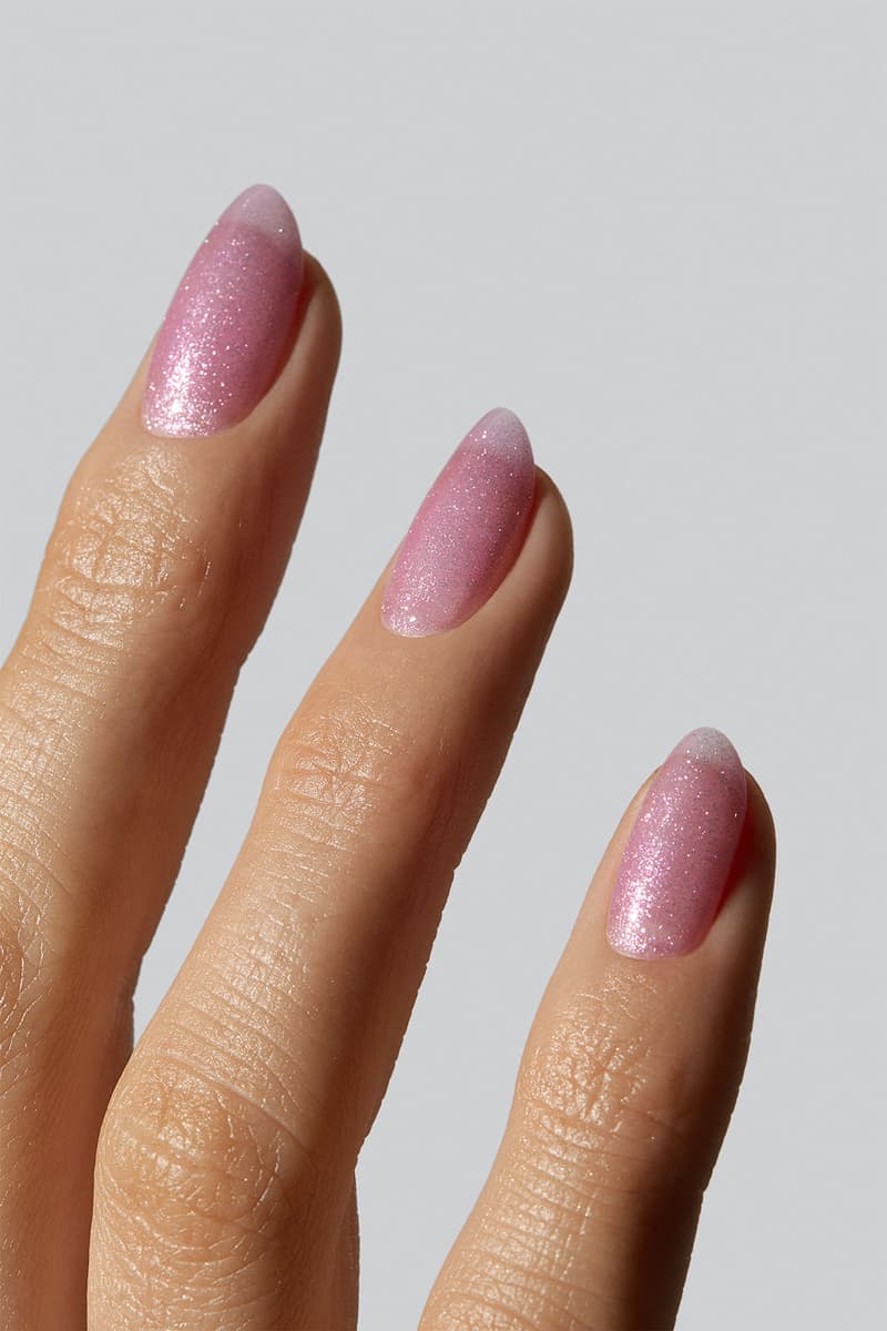 gelcare y2k manicure gel nail polish capsule collection 2000s nostalgia euphoria purple glitter