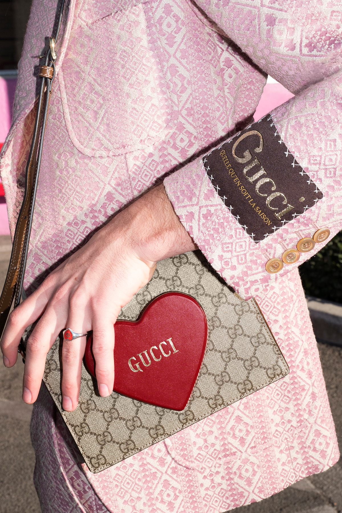 Gucci Valentine's Day Collection Campaign Bag Heart Monogram