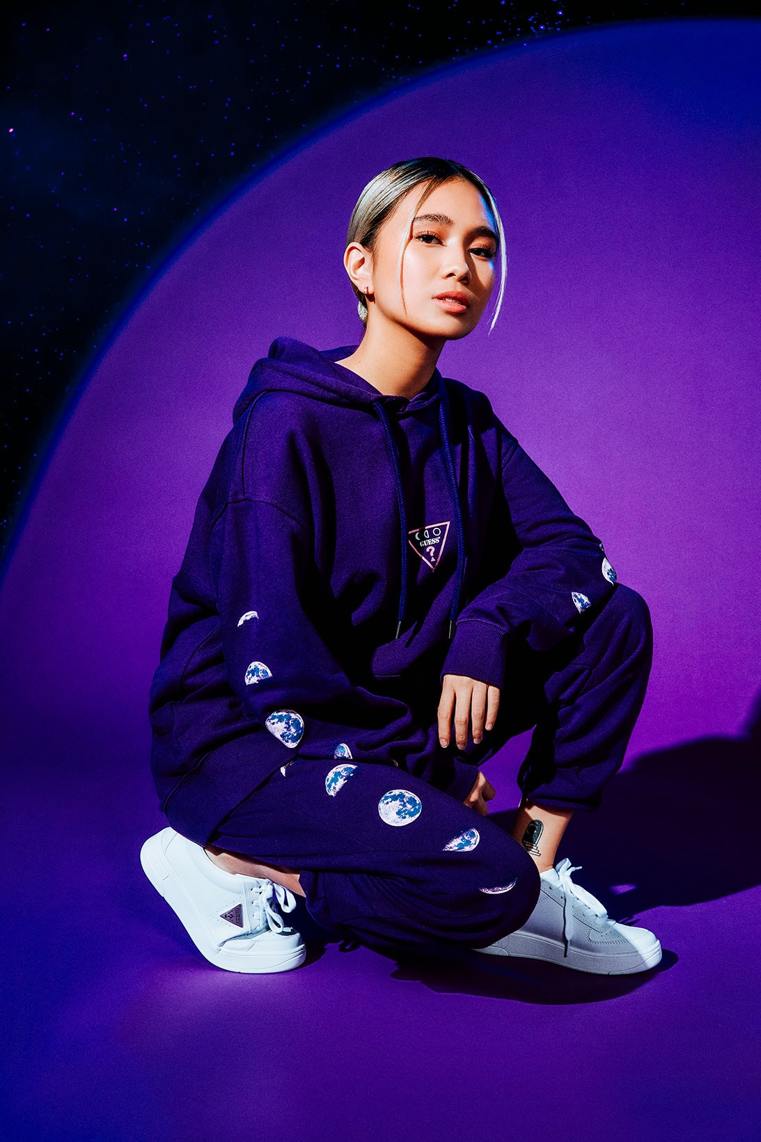 guess niki 88rising collaboration moonchild collection hoodie sweatpants sneakers
