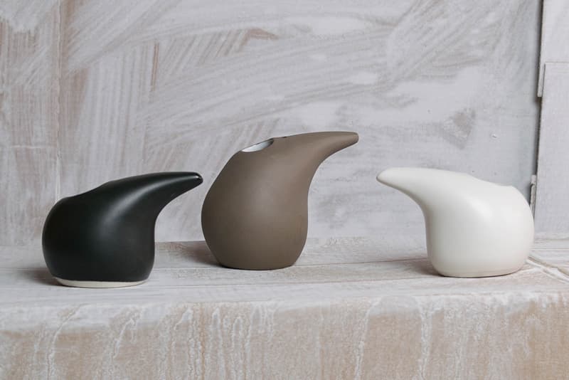 Haand Porcelain Vases Ceramics Handmade Black White Brown