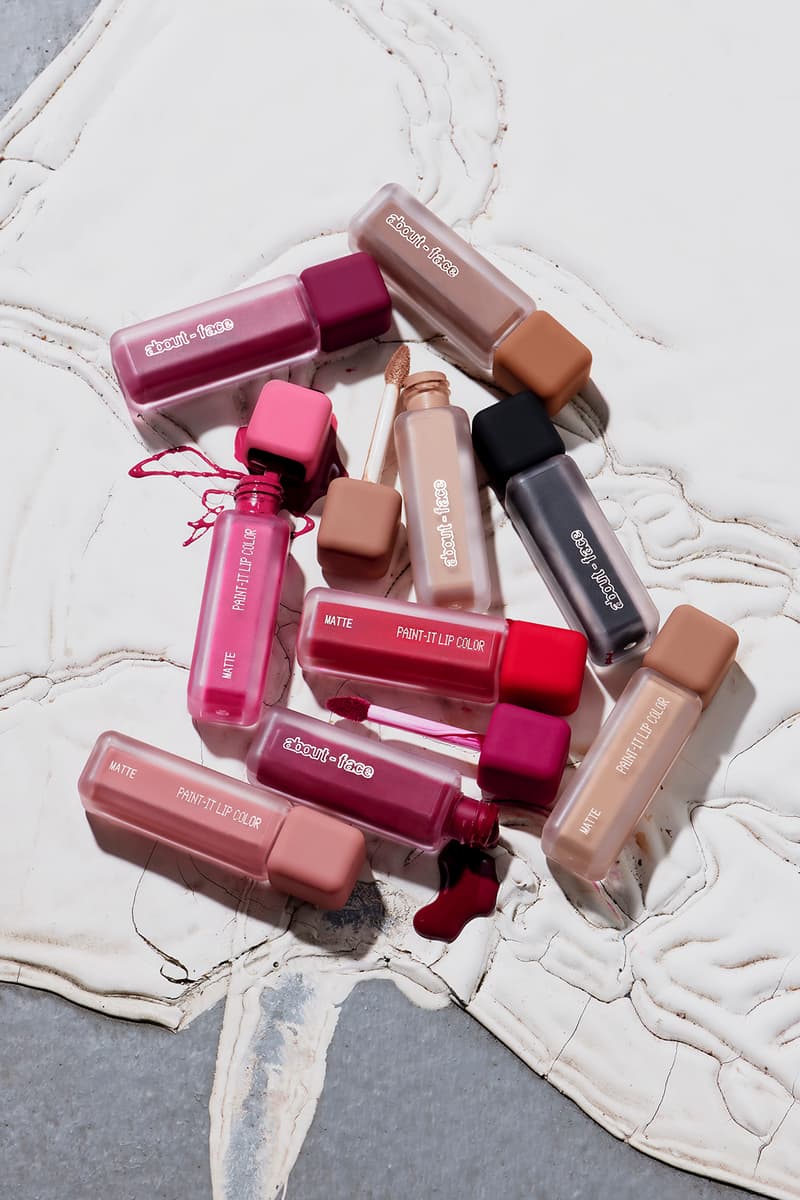 Halsey about-face Makeup Brand Collection Lipstick Eyeshadow Highlighter