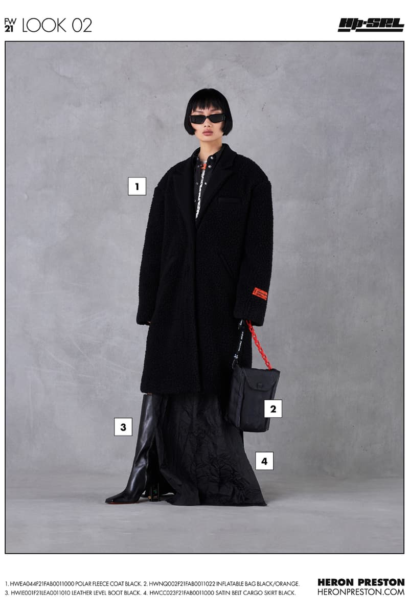 heron preston fall winter 2021 fw21 collection lookbook all-black sunglasses pouch