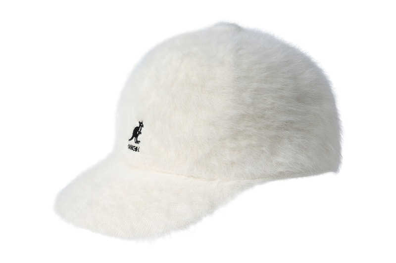 kangol fall winter fw201 headwear collection hats accessories cap faux fur angora white