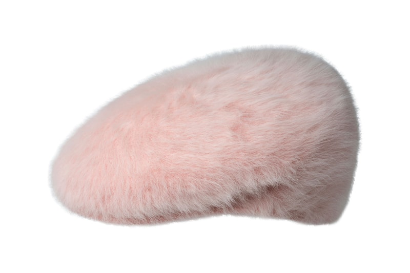 kangol fall winter fw201 headwear collection hats accessories beret faux fur angora pink