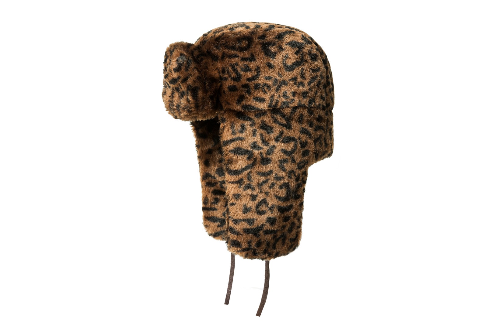 kangol fall winter fw201 headwear collection hats accessories trapper faux fur leopard animal print