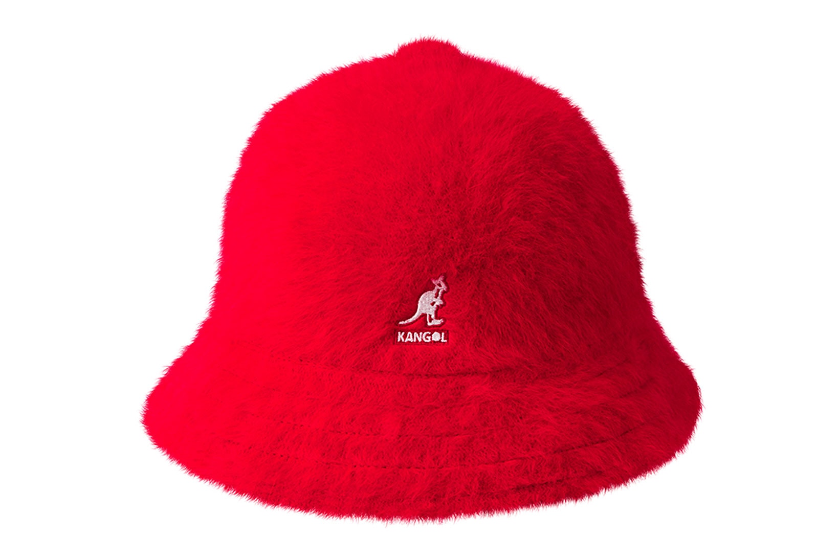 kangol fall winter fw201 headwear collection hats accessories bucket faux fur angora red