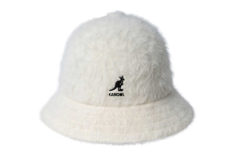kangol fall winter fw201 headwear collection hats accessories bucket faux fur angora white