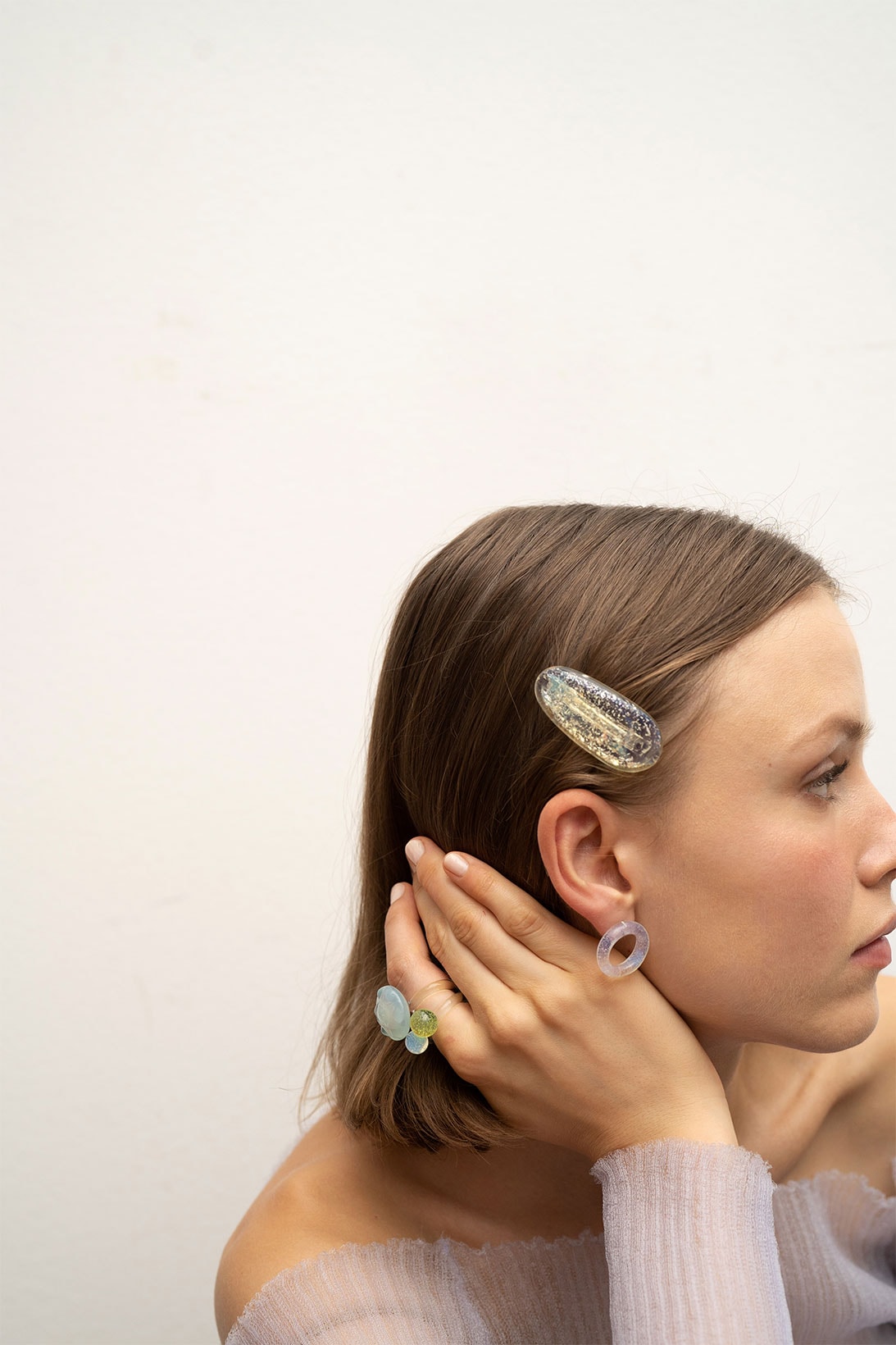 keane brooklyn glass jewelry brand earrings accessories hair pin clip