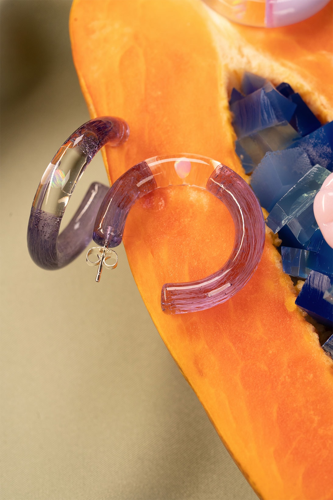 keane brooklyn glass jewelry brand earrings papaya