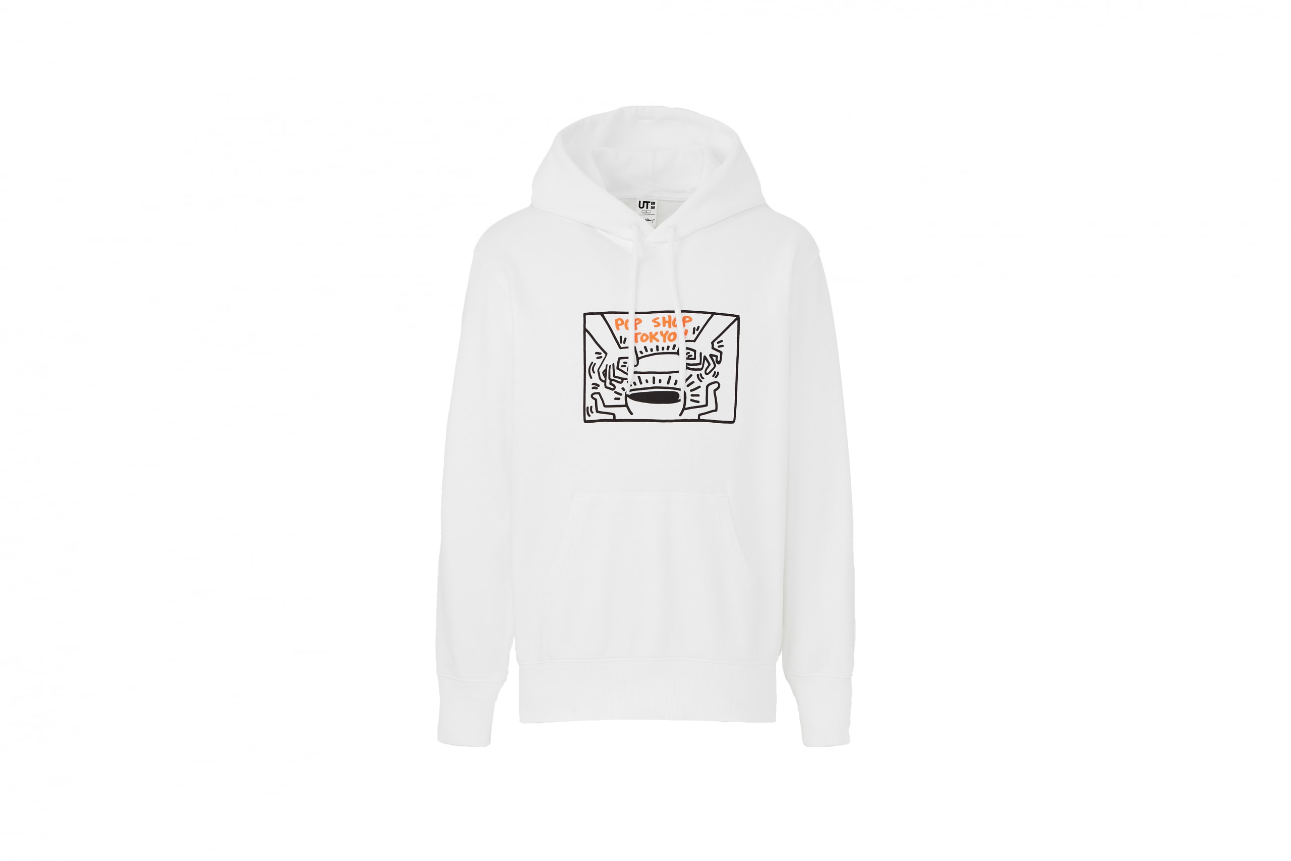 keith haring uniqlo collaboration hoodies white pop shop tokyo