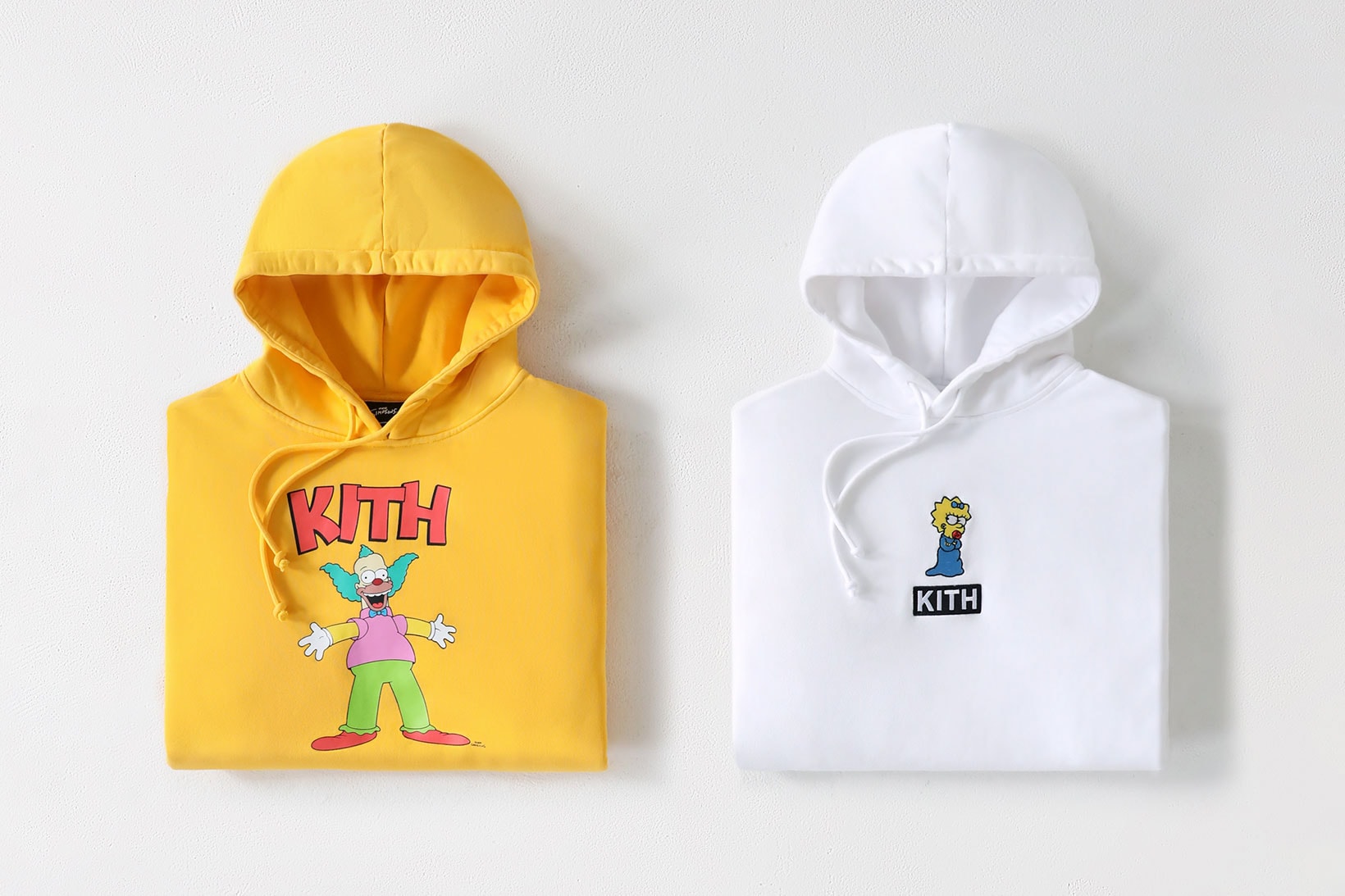 the simpsons kith collaboration graphic hoodie krusty the clown maggie