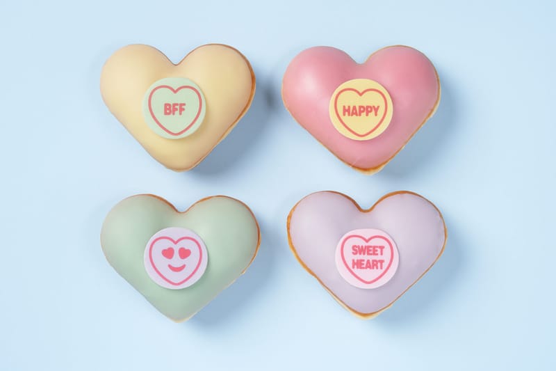 Krispy Kreme Launches Heart-Shaped Donuts for Valentine's Day