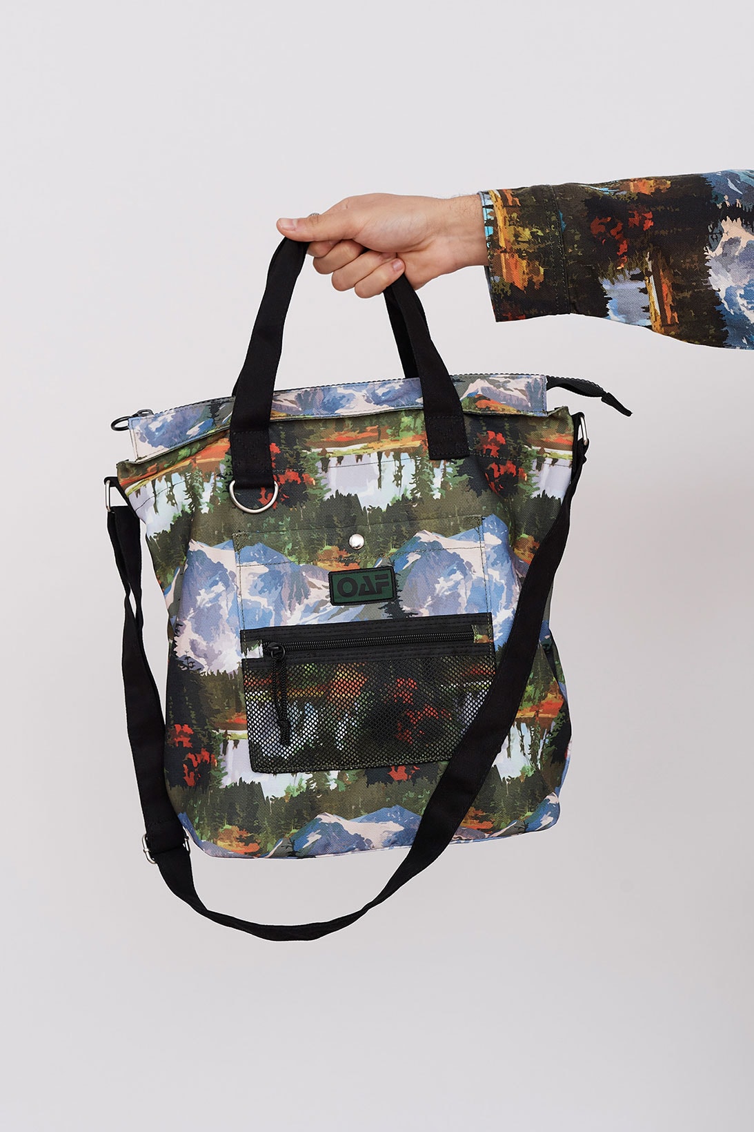 Lazy Oaf Take A Hike Outdoor Hiking Collection Lookbook Tote Bag Print Pattern