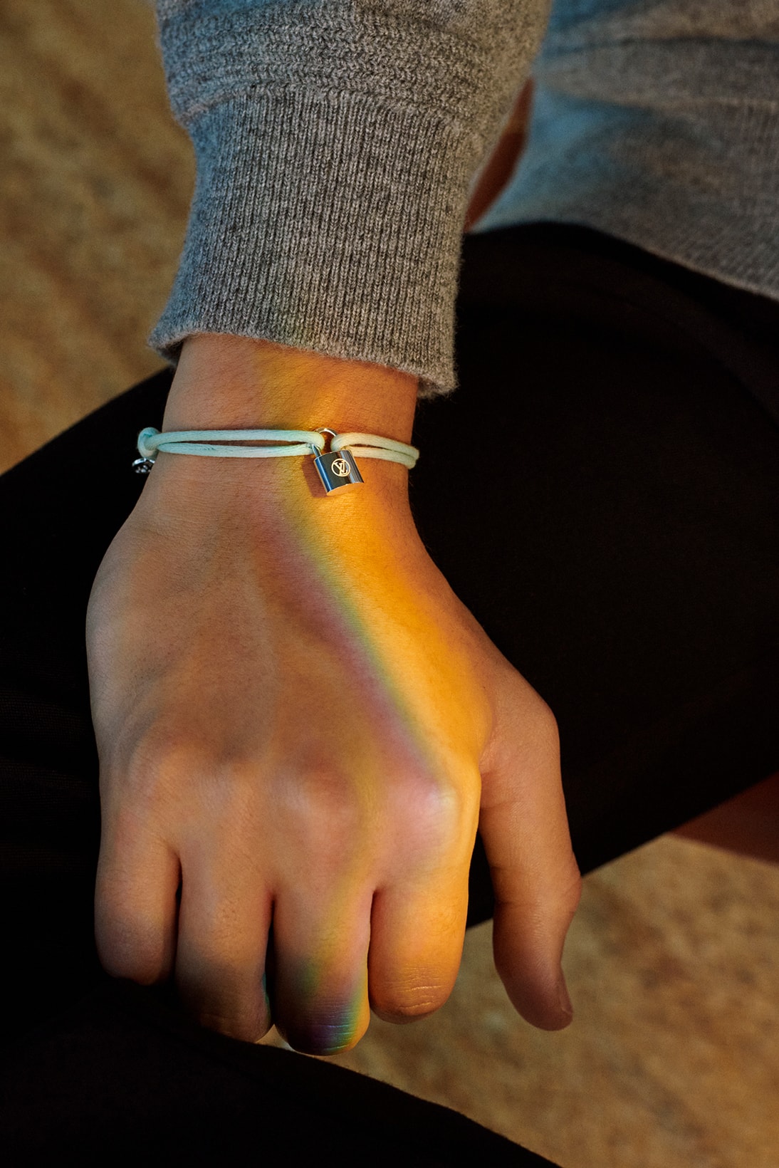 louis vuitton silver lockit bracelets unicef makeapromise campaign donation charity blue