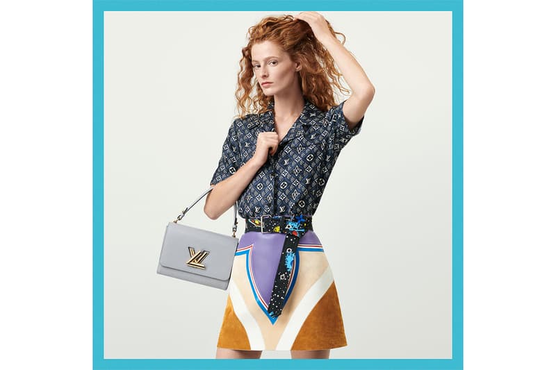 louis vuitton since 1854 blue spring collection handbags monogram jacquard nicolas ghesquiere