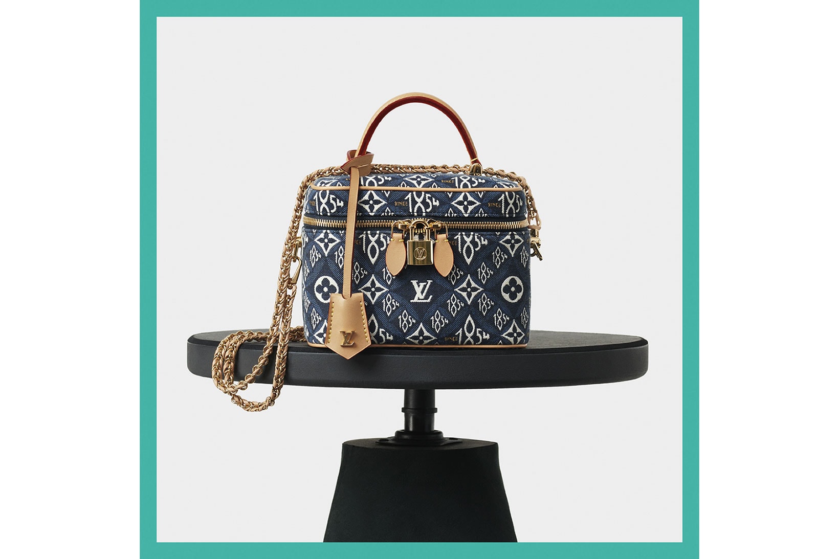 louis vuitton since 1854 blue spring collection handbags monogram jacquard nicolas ghesquiere