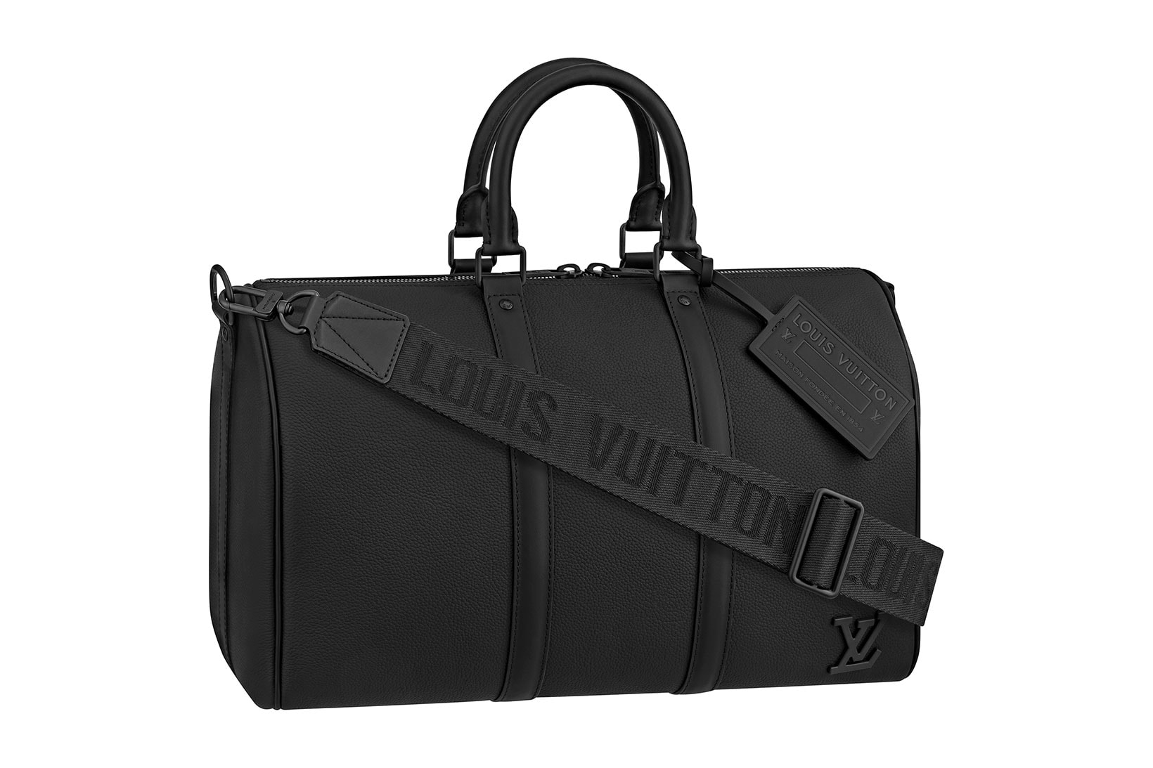 louis vuitton lv mens zoooom with friends spring summer 2021 ss21 collection virgil abloh accessories leather goods keepall black