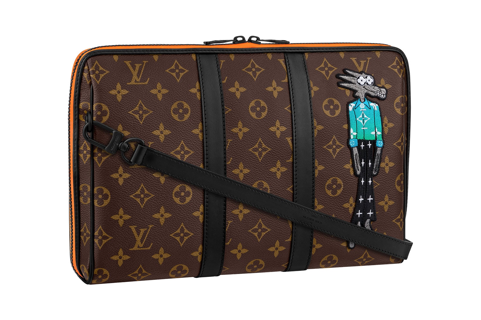 louis vuitton lv mens zoooom with friends spring summer 2021 ss21 collection virgil abloh accessories leather goods keepall monogram pouch