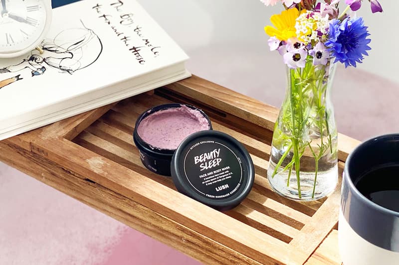 lush cosmetics beauty sleep face and body mask bathtub