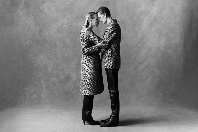 marine serre spring summer amor fati collection campaign outerwear coat jacket boots heels